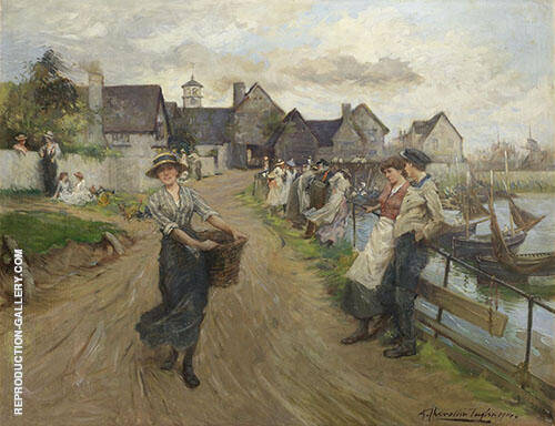 On The Promenade 1914 | Oil Painting Reproduction