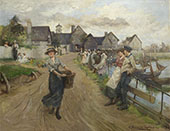 On The Promenade 1914 By Albert Chevallier Tayler