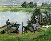 The Thames at Benson 1912 By Albert Chevallier Tayler