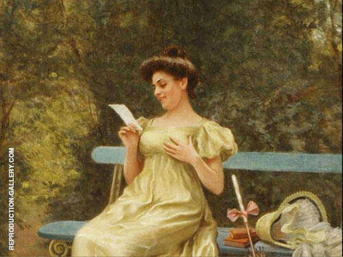 The Love Letter 1 by Mary Brewster Hazelton | Oil Painting Reproduction