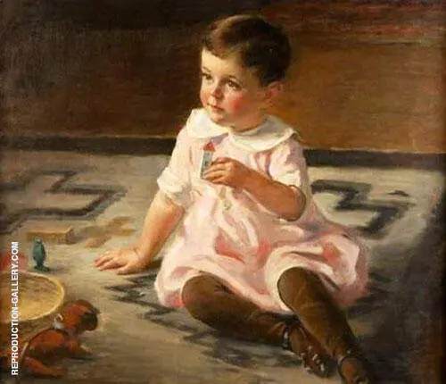 Child with Toys 1922 By Mary Brewster Hazelton