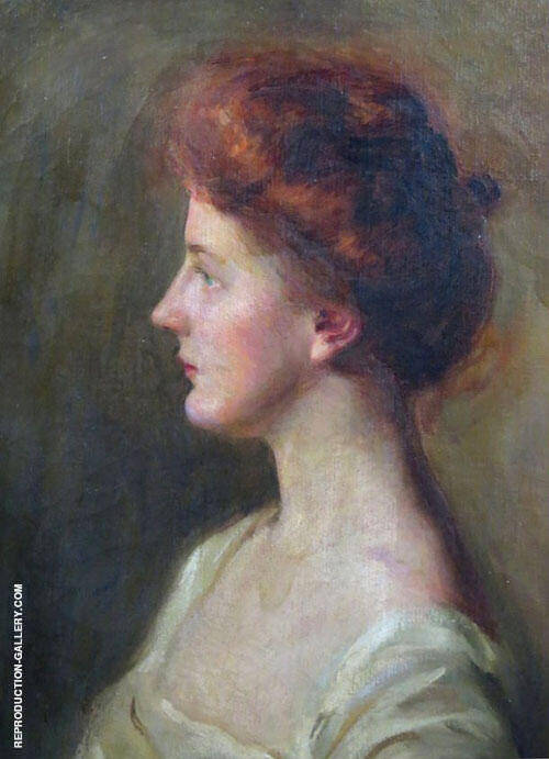 Woman in White 1906 by Mary Brewster Hazelton | Oil Painting Reproduction