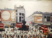 Piccadilly Circus By L-S-Lowry