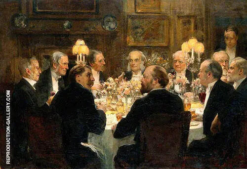 An Octave for Mr Ernest Hart at Sir Henry Thompsons House c1897 By Solomon Joseph Solomon