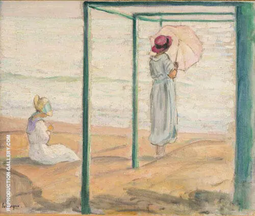 Deux Jeunes Filles Devant Mer 1918 By Henri Lebasque