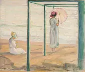 Deux Jeunes Filles Devant Mer 1918 By Henri Lebasque
