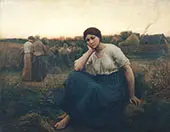 Evening 1860 By Jules Breton