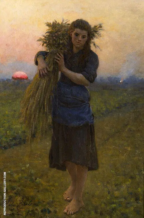 Gleaner 1894 By Jules Breton