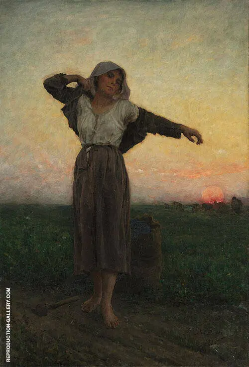 La Glaneuse Lasse By Jules Breton