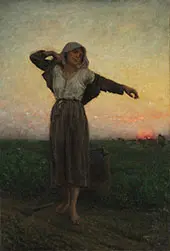 La Glaneuse Lasse By Jules Breton