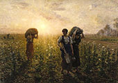 The End of The Working Day 1886 By Jules Breton
