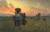 The Last Gleanings By Jules Breton
