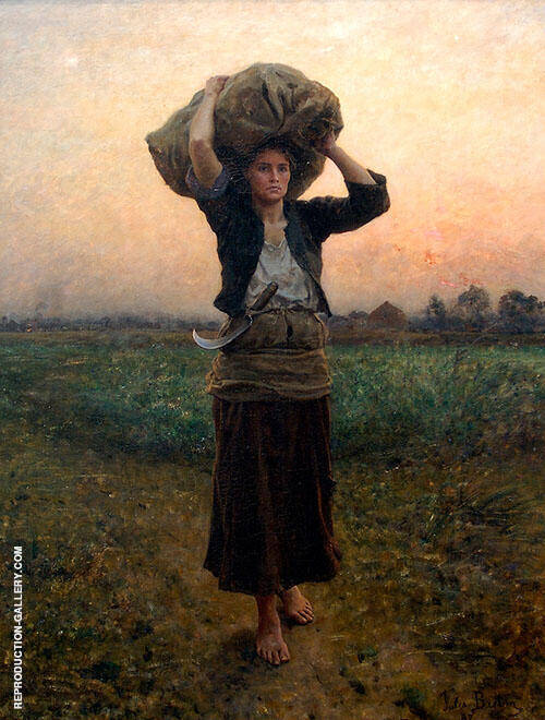 The Shepherds Star by Jules Breton | Oil Painting Reproduction