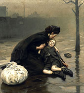 Homeless 1890 By Thomas Benjamin Kennington