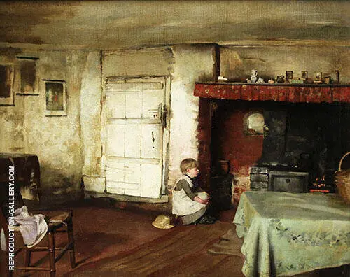 In The Kitchen By Thomas Benjamin Kennington