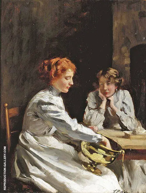 Polishing The Brass 1912 By Thomas Benjamin Kennington