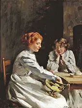 Polishing The Brass 1912 By Thomas Benjamin Kennington