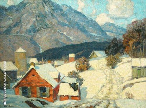 Mountain Hamlet by John F Carlson | Oil Painting Reproduction