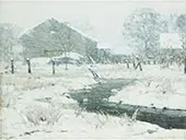 Snow Bound Brook By John F Carlson