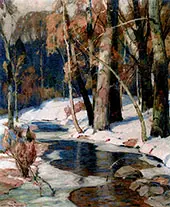 Sunlit Stream By John F Carlson