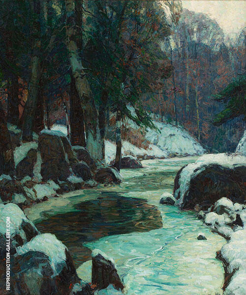 The Source c1924 by John F Carlson | Oil Painting Reproduction