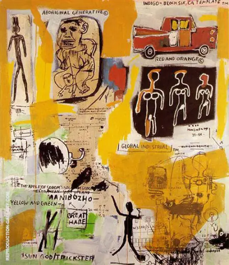 Aboriginal By Jean-Michel-Basquiat