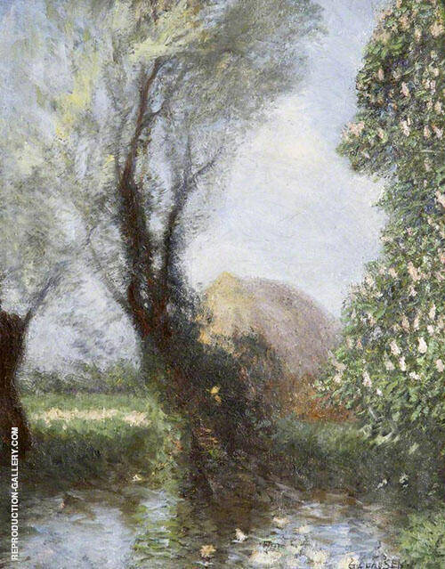 A Little Brook in Essex by Sir George Clausen | Oil Painting Reproduction