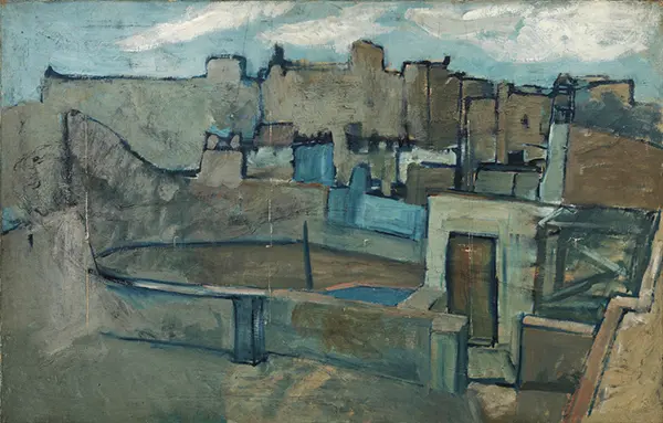Roofs of Barcelona 1903 By Pablo Picasso