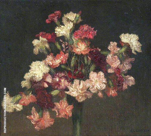 Carnations 1930 by Sir George Clausen | Oil Painting Reproduction