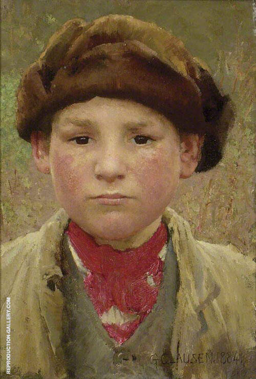 Farmer's Boy 1884 by Sir George Clausen | Oil Painting Reproduction