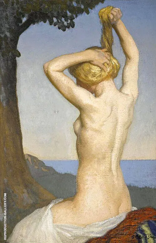 Female Nude By Sir George Clausen