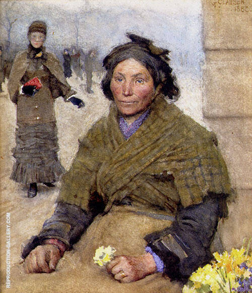 Flora The Gypsy Flower Seller 1883 | Oil Painting Reproduction