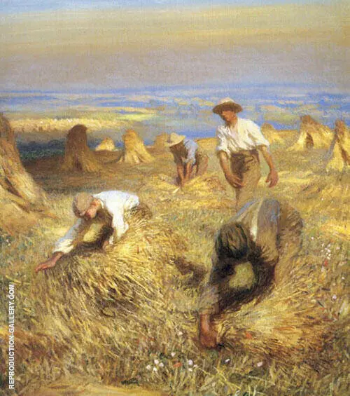 Harvesting The Sheaves 1902 By Sir George Clausen
