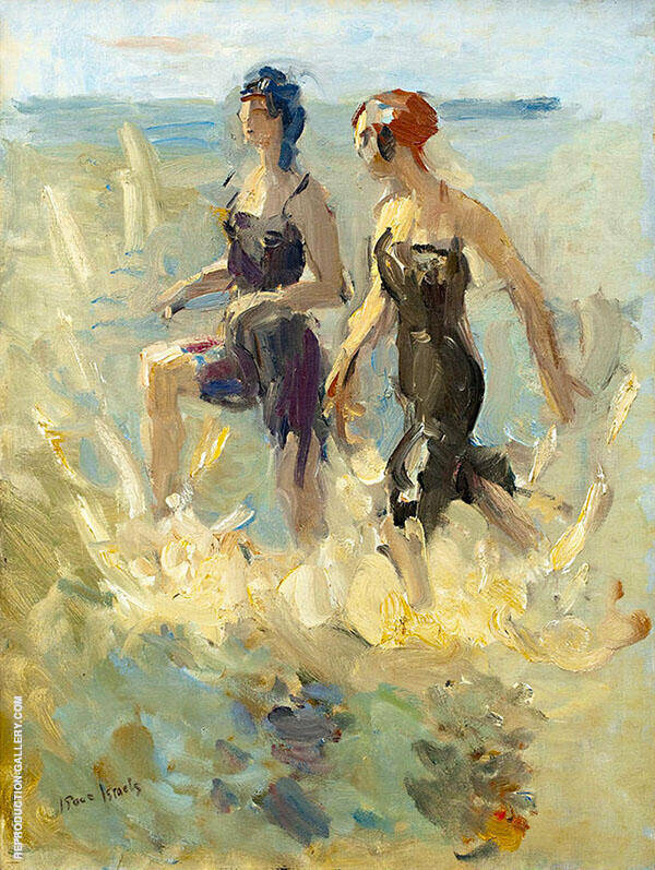 Girls Running Through the Shallows | Oil Painting Reproduction