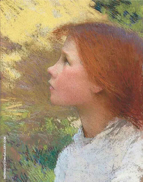 Head of A Young Girl 1890 By Sir George Clausen