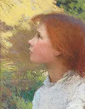 Head of A Young Girl 1890 By Sir George Clausen