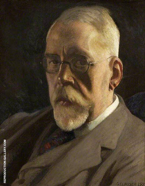 Henry Festing Jones 1923 by Sir George Clausen | Oil Painting Reproduction