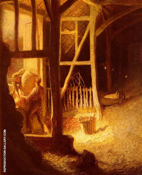 The Barn Door By Sir George Clausen