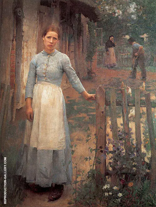 The Girl at The Gate 1889 By Sir George Clausen
