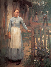 The Girl at The Gate 1889 By Sir George Clausen