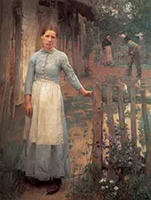 The Girl at The Gate 1889 By Sir George Clausen