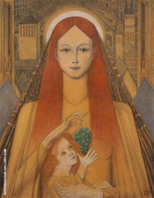 Mary and the Christ Child by Jan Toorop | Oil Painting Reproduction
