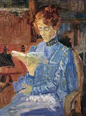 Portrait of Lucie van Dam Isselt By Jan Toorop