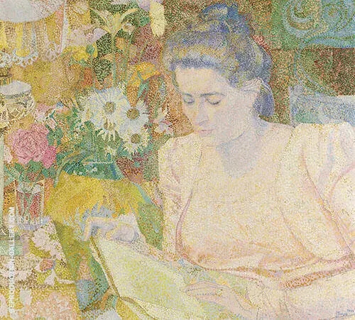 Portrait of Marie Jeanette Lange By Jan Toorop