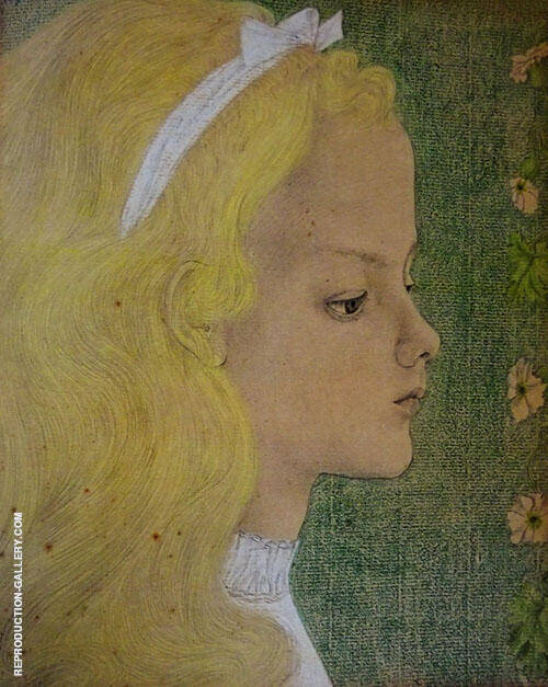 Portrait of A Young Girl by Jan Toorop | Oil Painting Reproduction