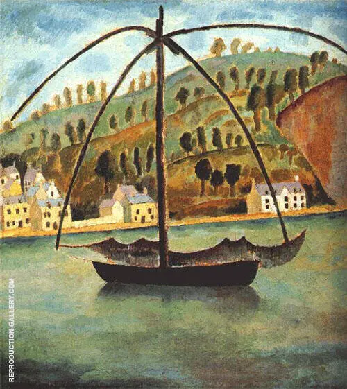 A Fishing Vessel in The Mediterranean Sea By Dora Carrington