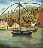 A Fishing Vessel in The Mediterranean Sea By Dora Carrington