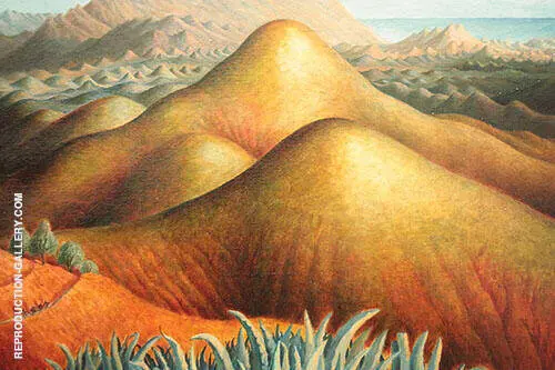 Mountain Ranges from Yegen Andalusia 1924 By Dora Carrington