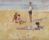 A Family on the Beach By Isaac Israels