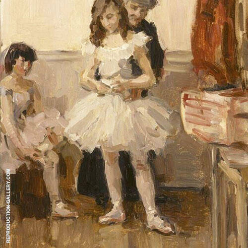 Ballerina Dressing by Isaac Israels | Oil Painting Reproduction